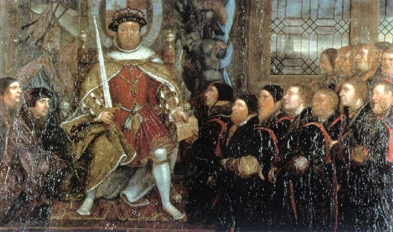 HOLBEIN, Hans the Younger Henry VIII and the Barber Surgeons sf Norge oil painting art